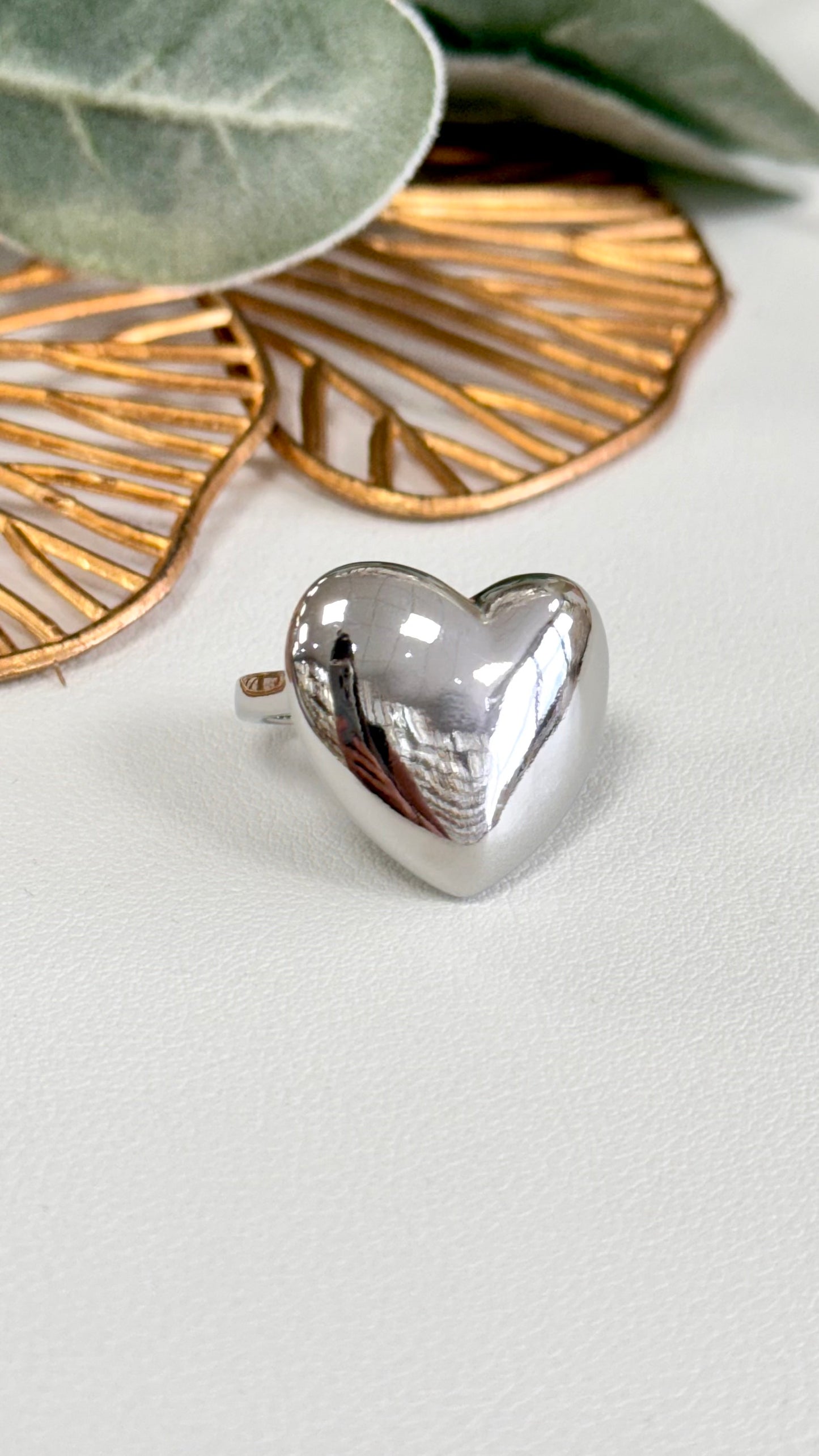 Silver Heart Ring