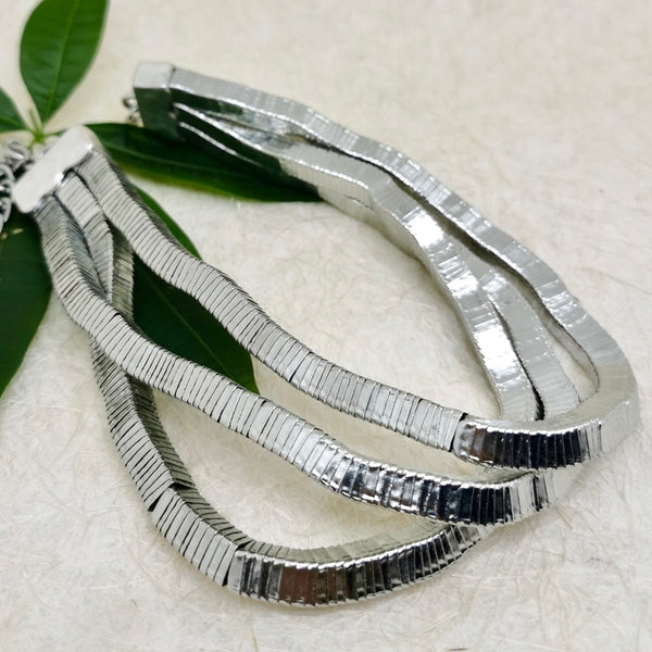 Mosaic Silver Necklace