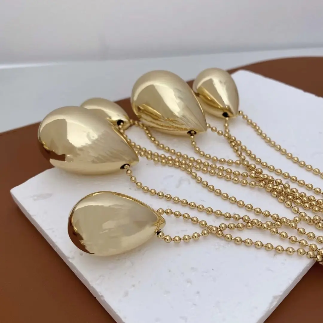 Big Drop Gold Necklace