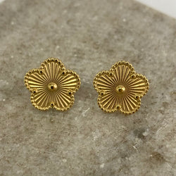 Flower Gold Earrings