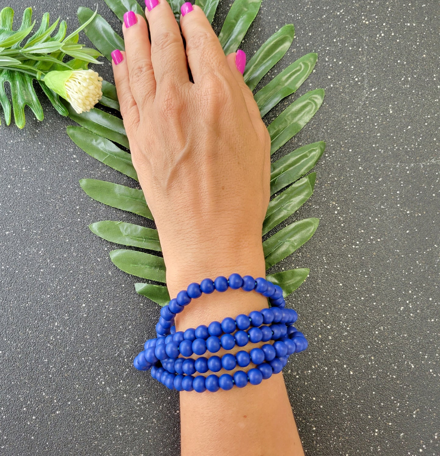 Navy Beads Bracelet