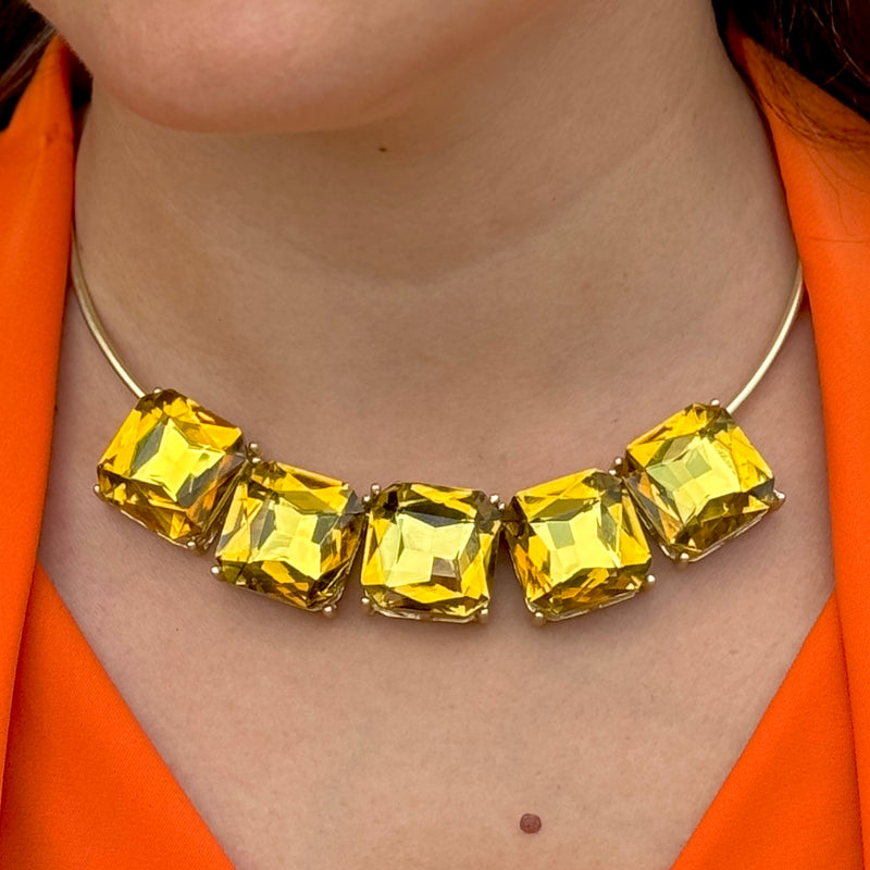 Citrine Gold Necklace