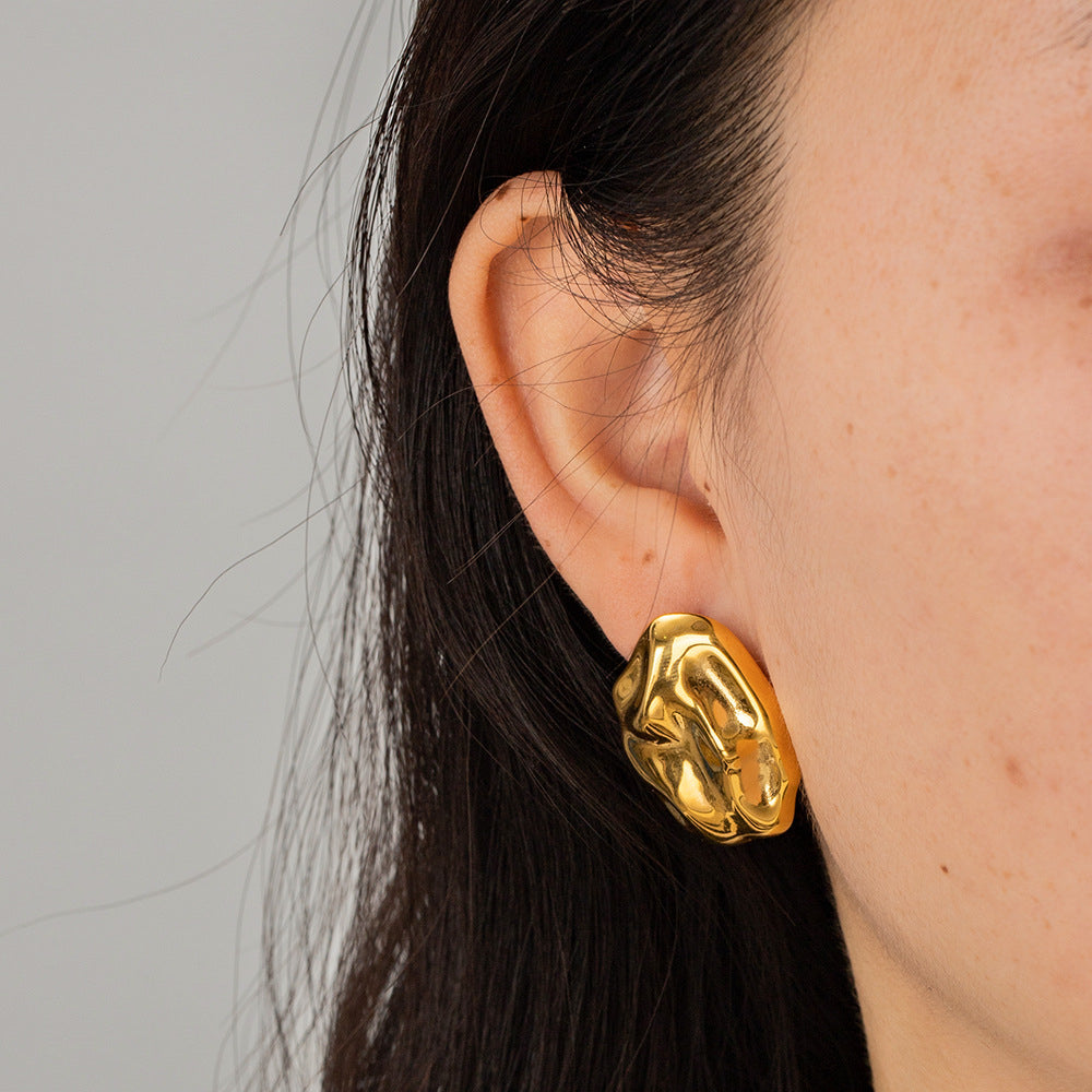 Signet Gold Earrings