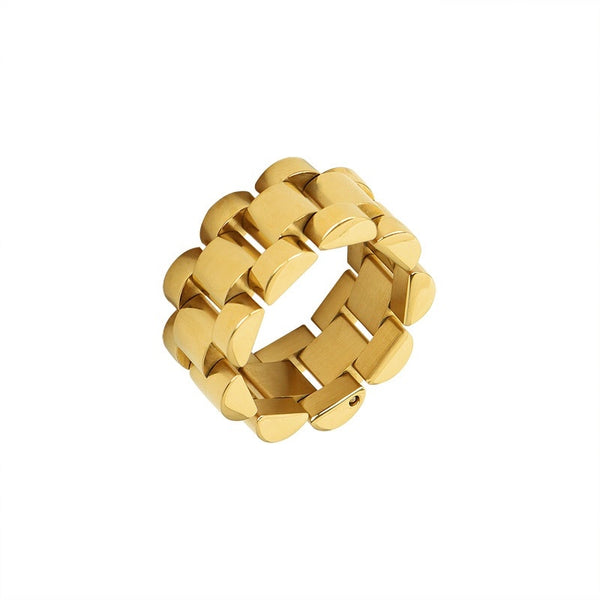 Wristband Chain Gold Ring