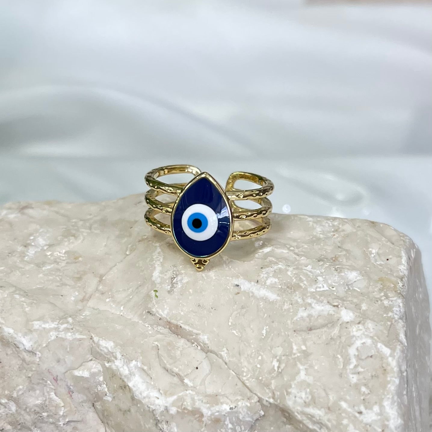 Drop Navy Blue Evil Eye