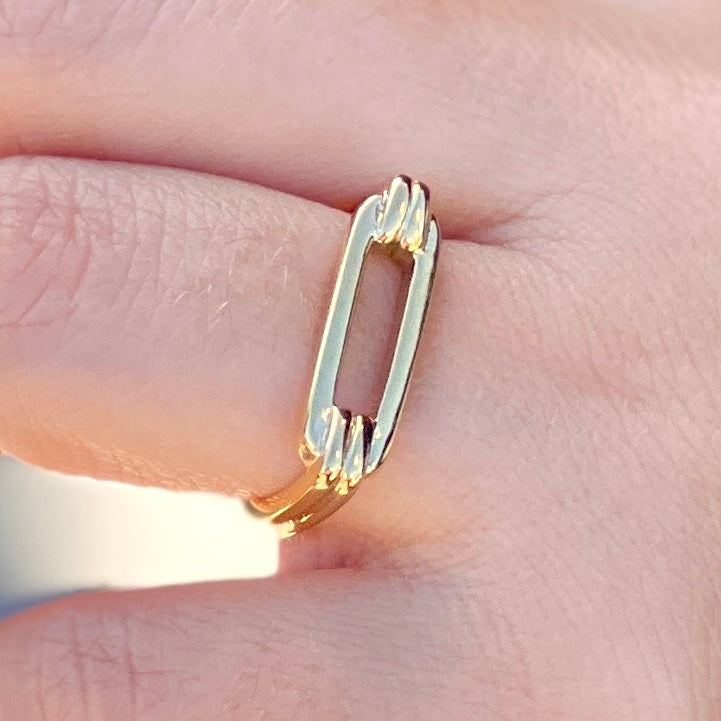 Rectangle Gold Ring