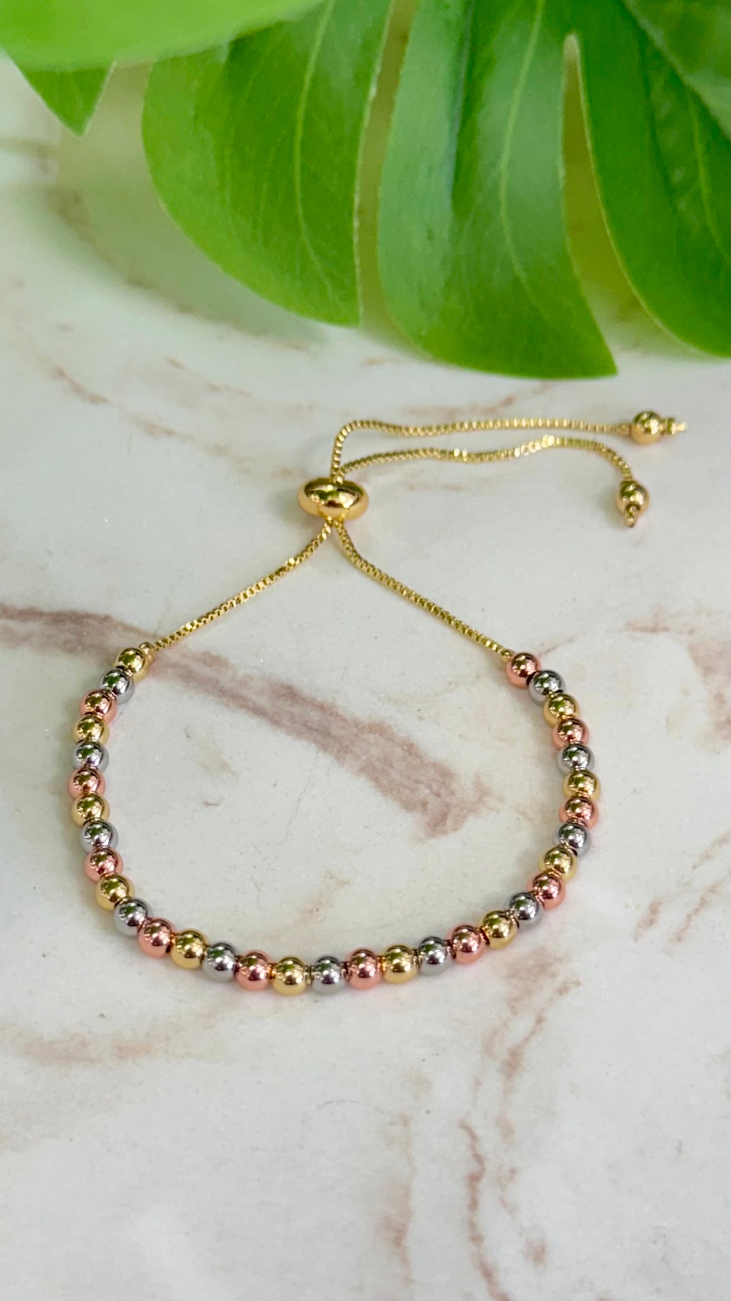 Three Tones 4 mm Bracelet