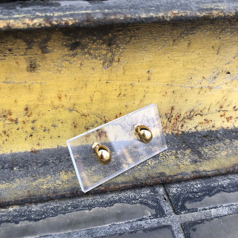 Micro Gold Stud Earrings