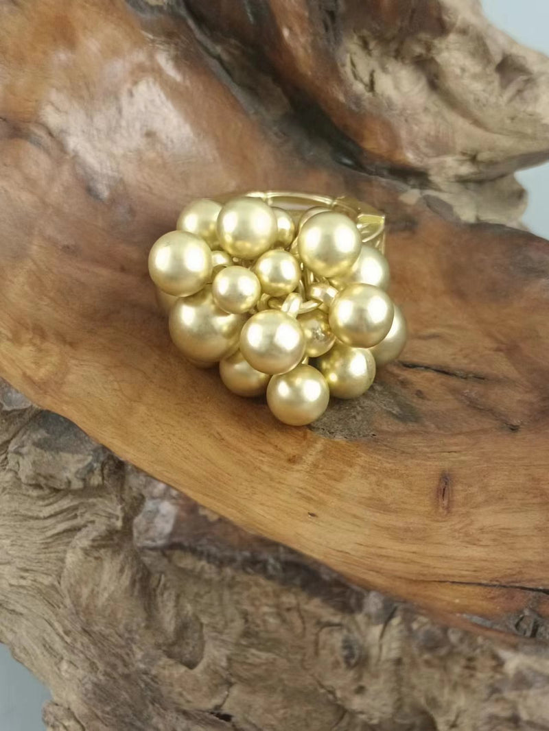 Mix Balls Gold Ring