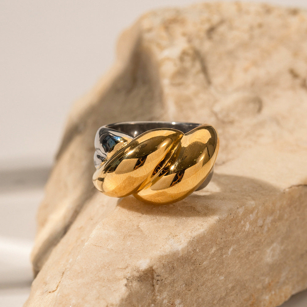 Slice Two Tone Ring