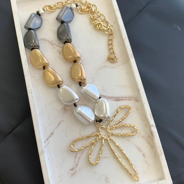 3 Colors Dragonfly Necklace