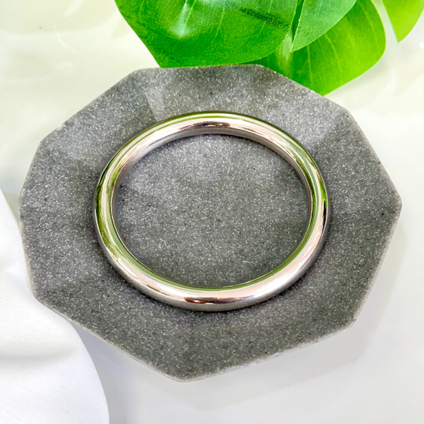 Bold Hoop Silver Bangle