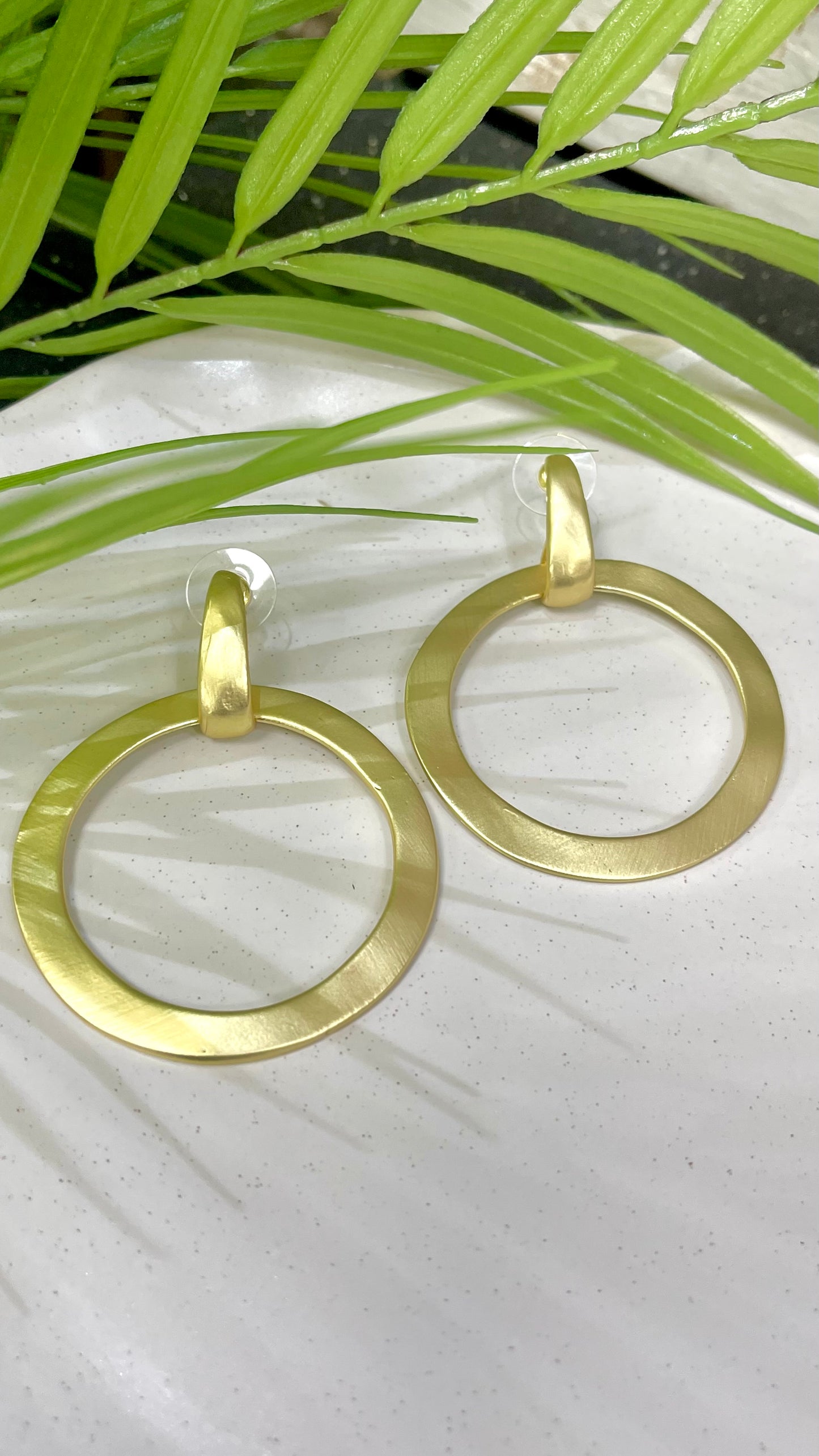 Circle Gold Earrings