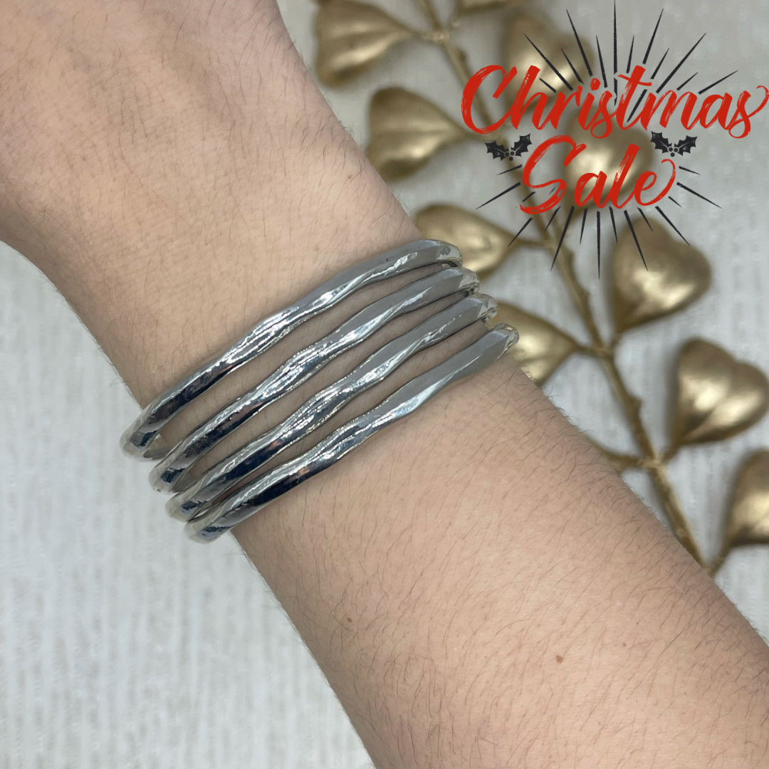 Silver Stack Bangles