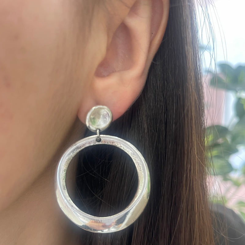 Flirty Silver Earring