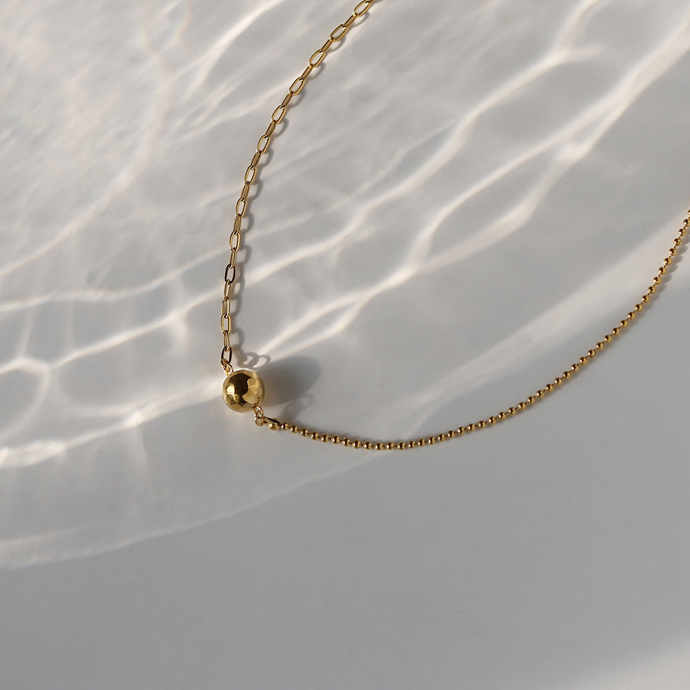 Petite Globe Gold Necklace