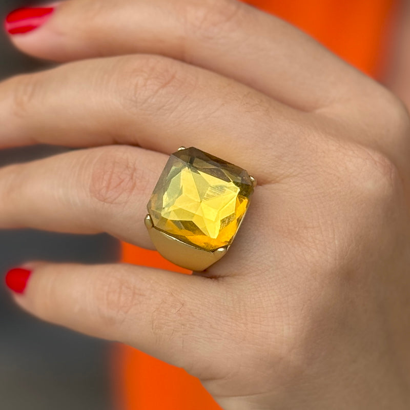 Citrine Gold Ring