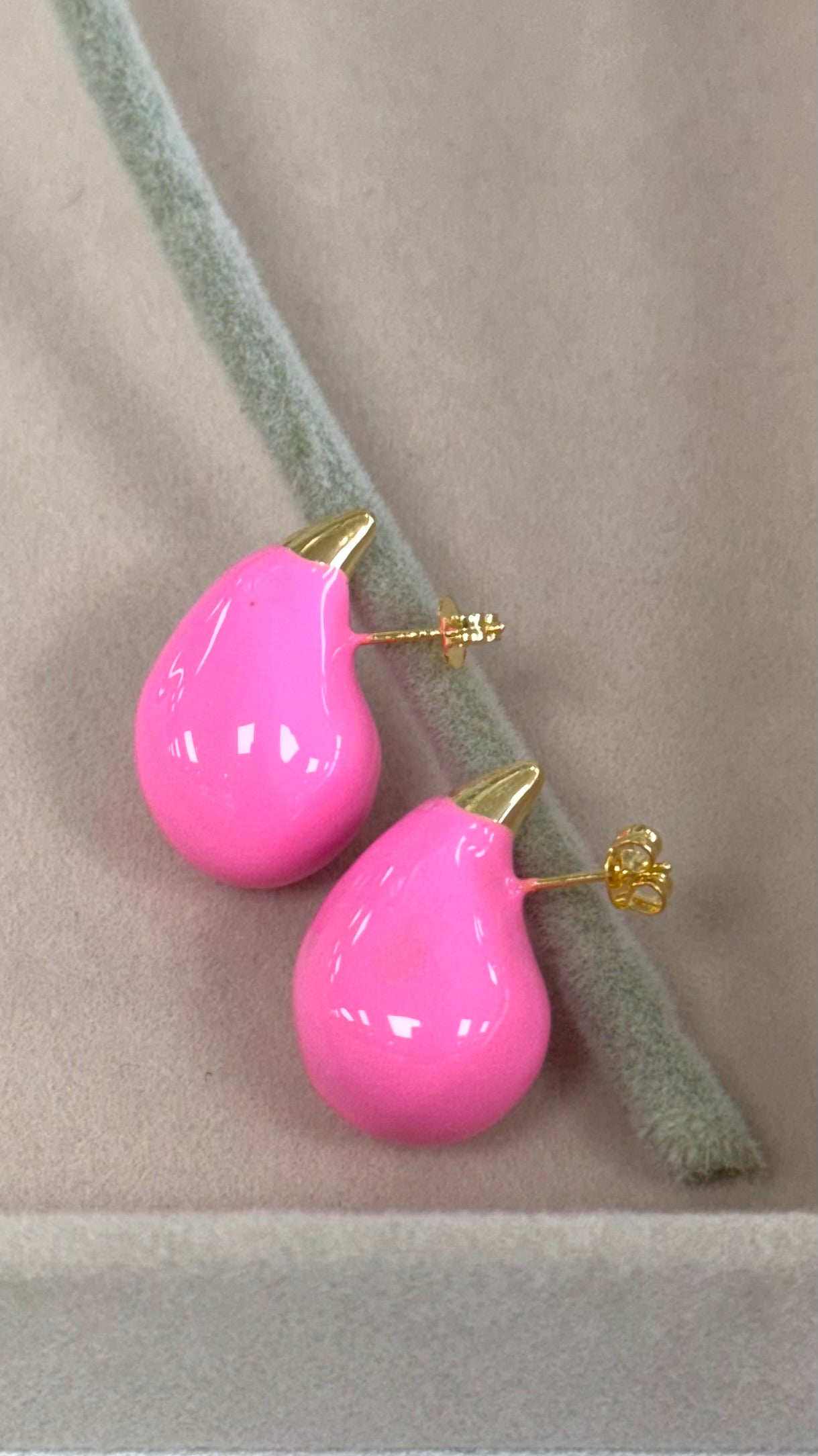 Pink Drops Earrings