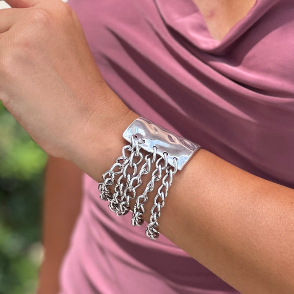 Silver Bracelet Half Chain