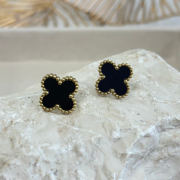 Black Clover Gold Earrings