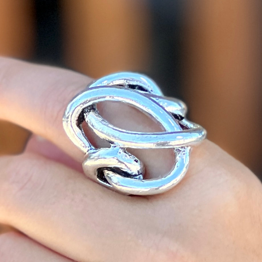 Linear Silver Ring