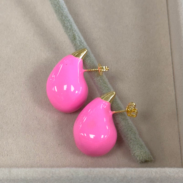 Pink Drops Earrings