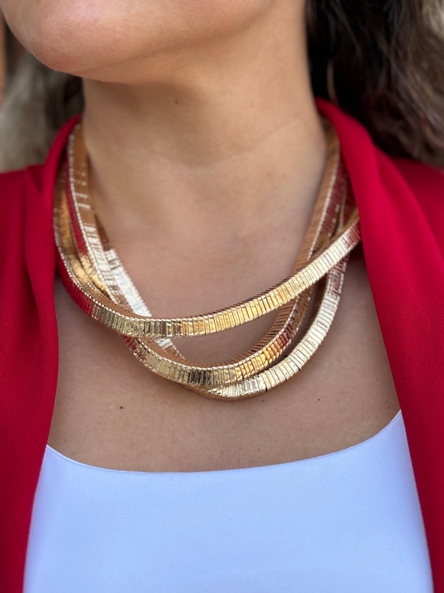 Mosaic Gold Necklace