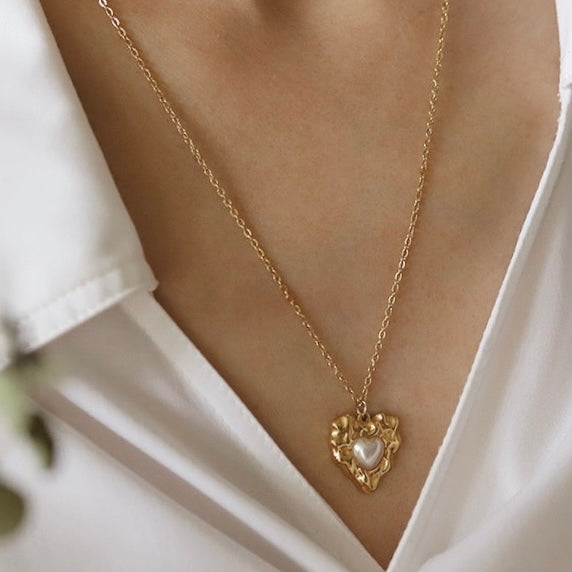 Heartbead Gold Necklace