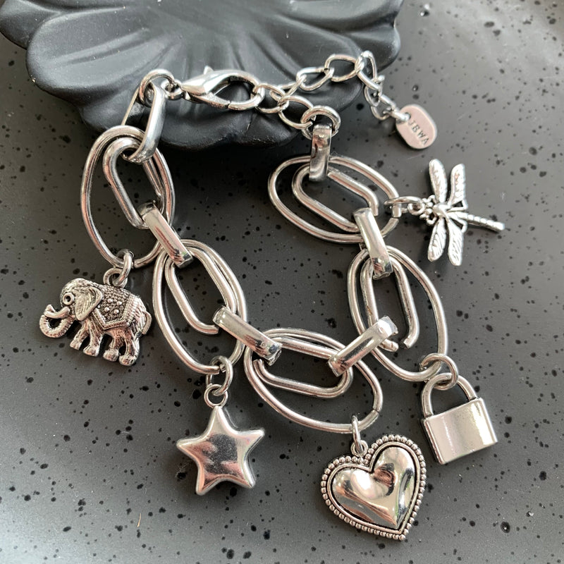 Silver Charms Bracelet