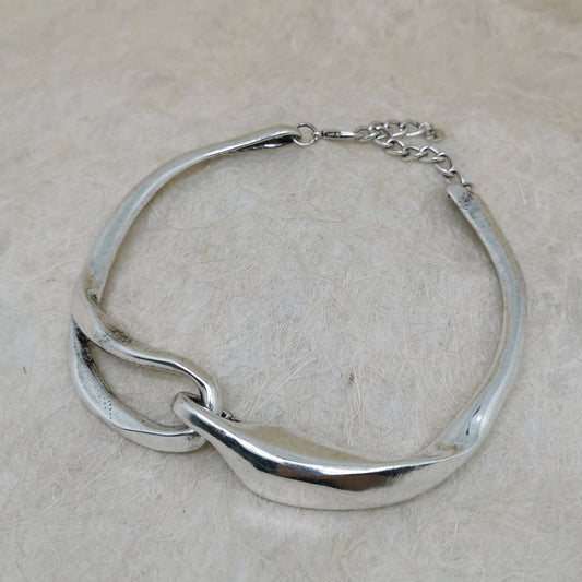 Linear Silver Necklace