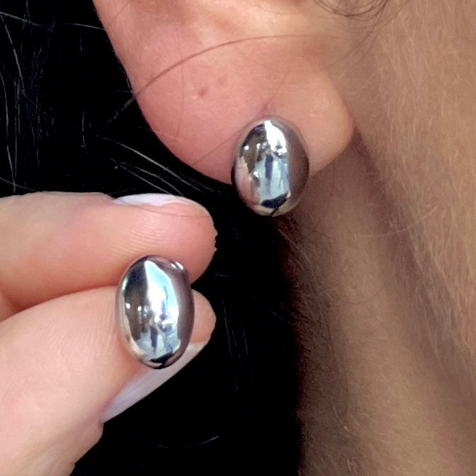 Micro Silver Stud Earrings