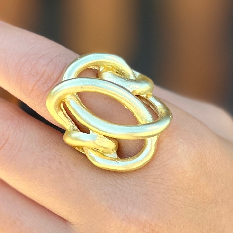 Linear Gold Ring