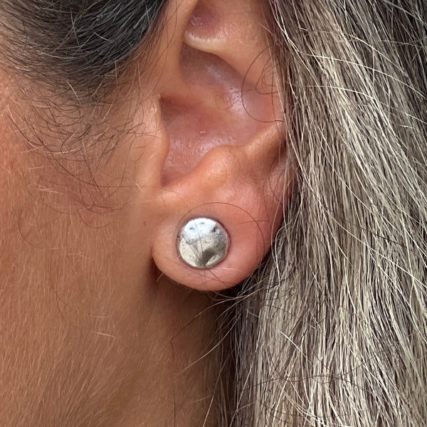 Small Studs Silver Earring Matte