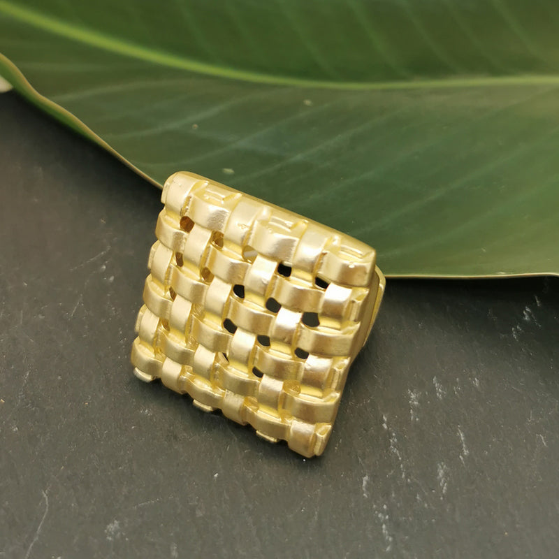 Knit Gold Ring