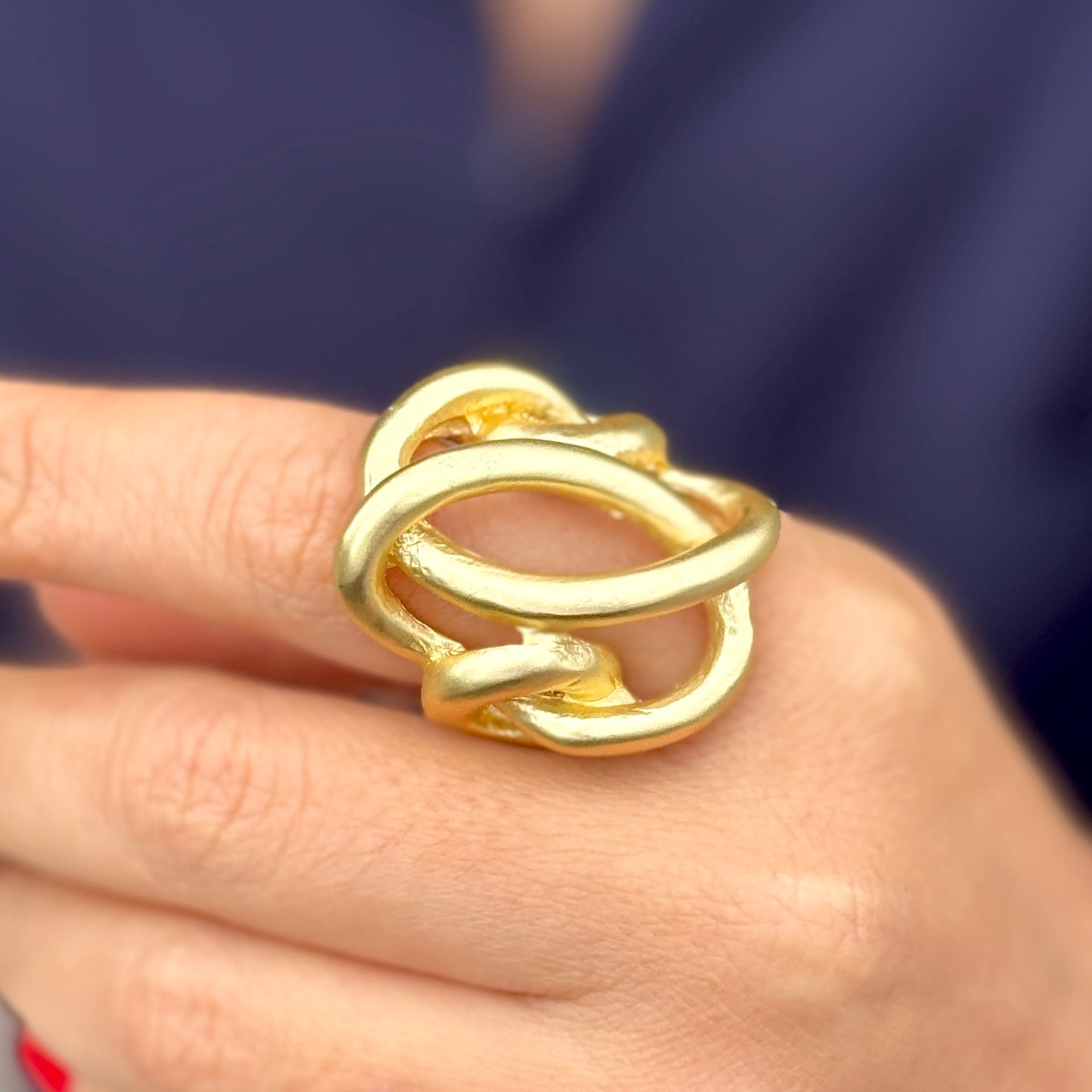 Linear Gold Ring