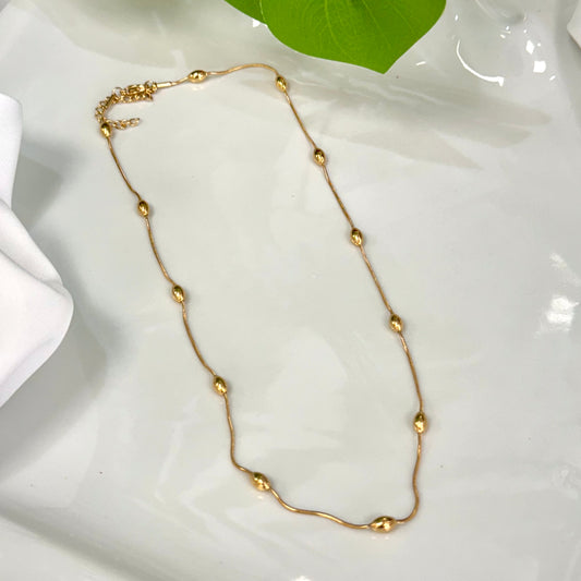 Micro Point Gold Necklace