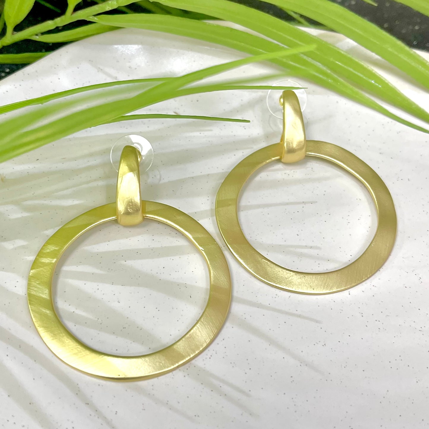 Circle Gold Earrings