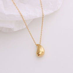 Bold Drop Mid Gold Necklace