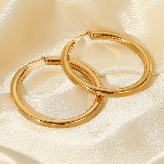 Big Gold Hoop Earring