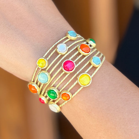 Candy Colors Yellow Gold Cuff