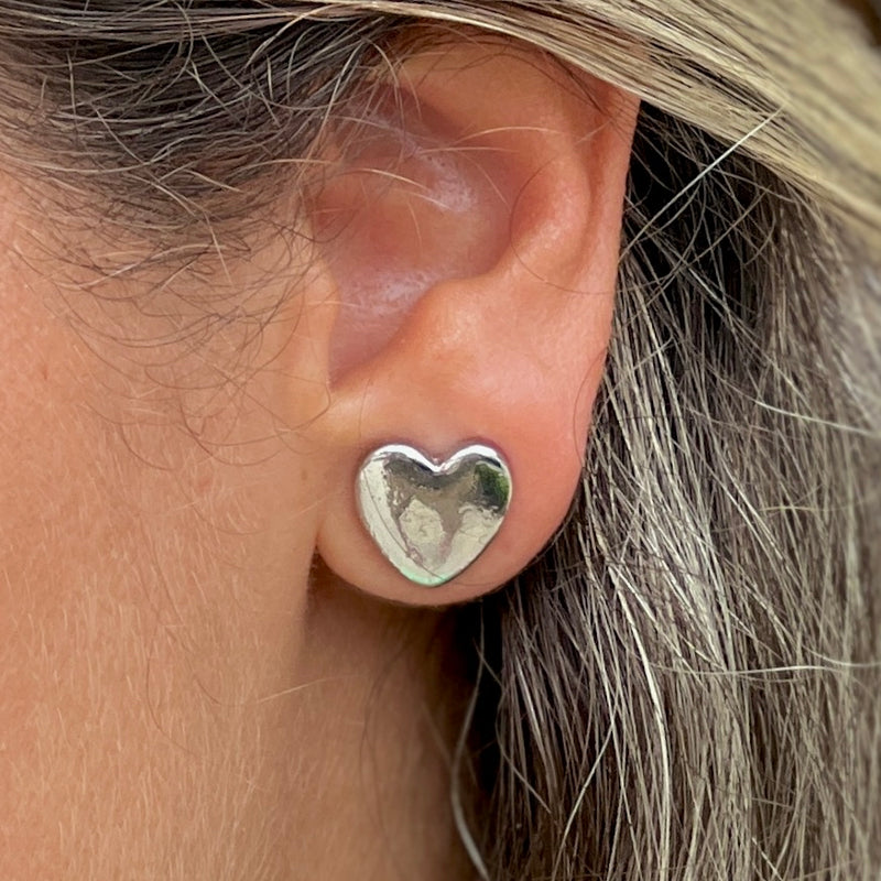 Silver Heart Earrings