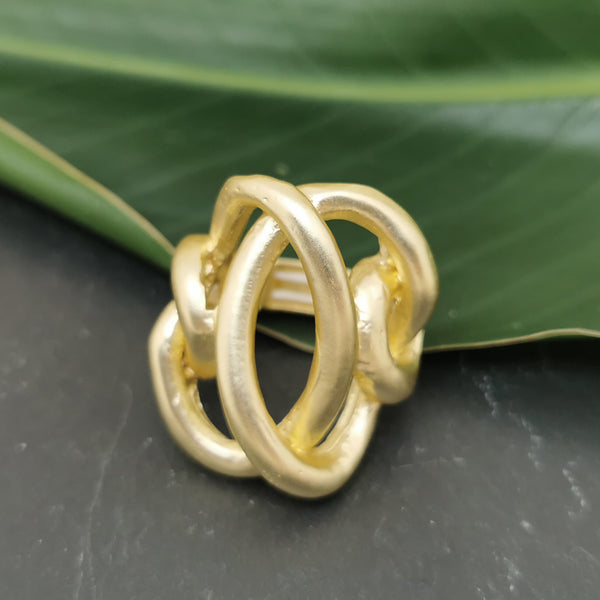 Linear Gold Ring