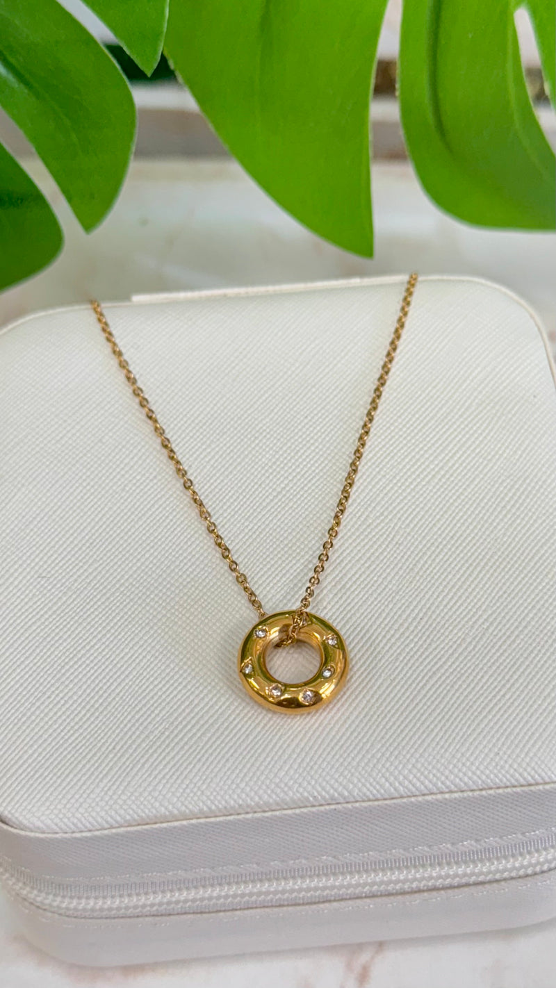 Donut Gold Necklace