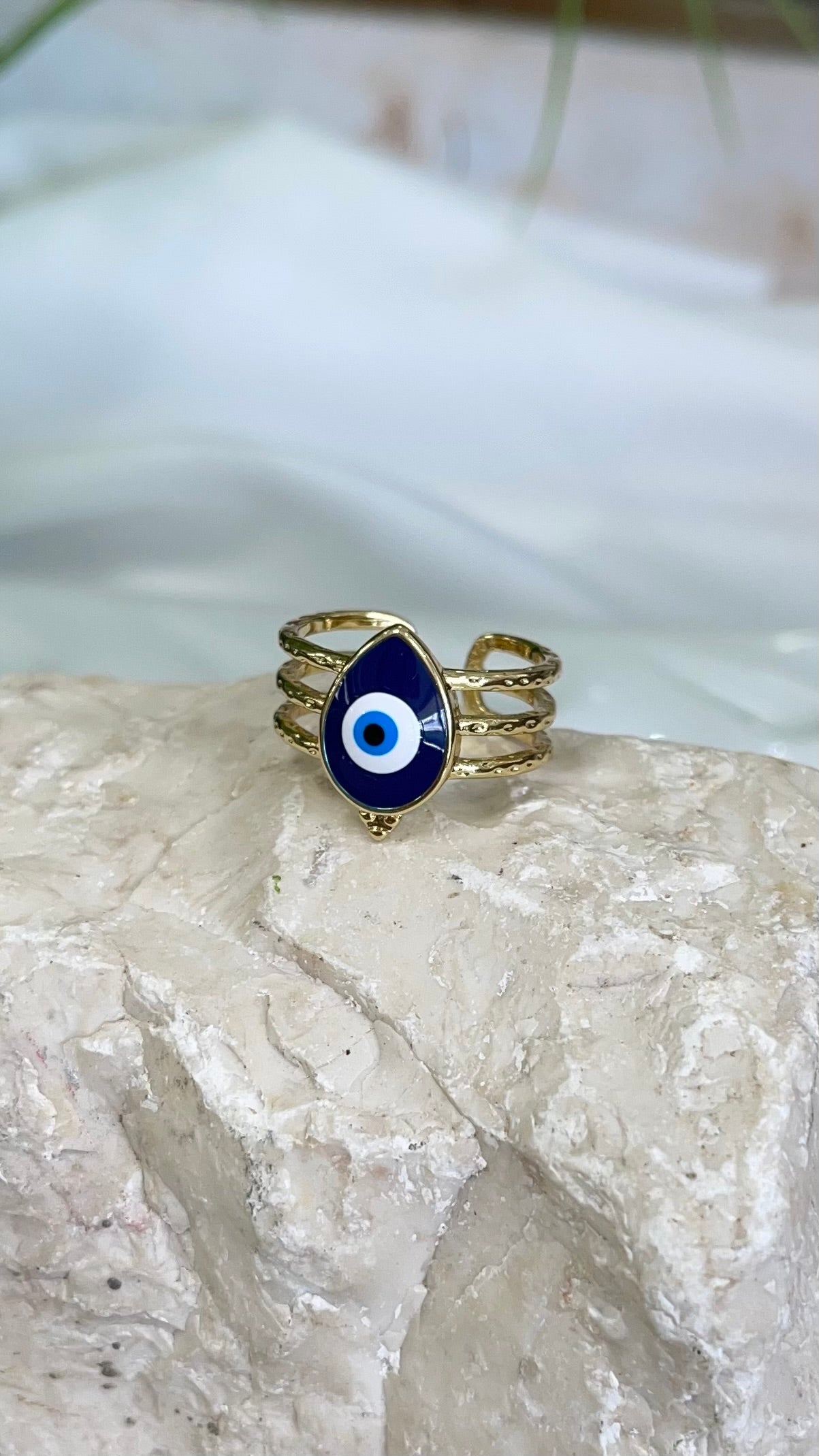 Drop Navy Blue Evil Eye