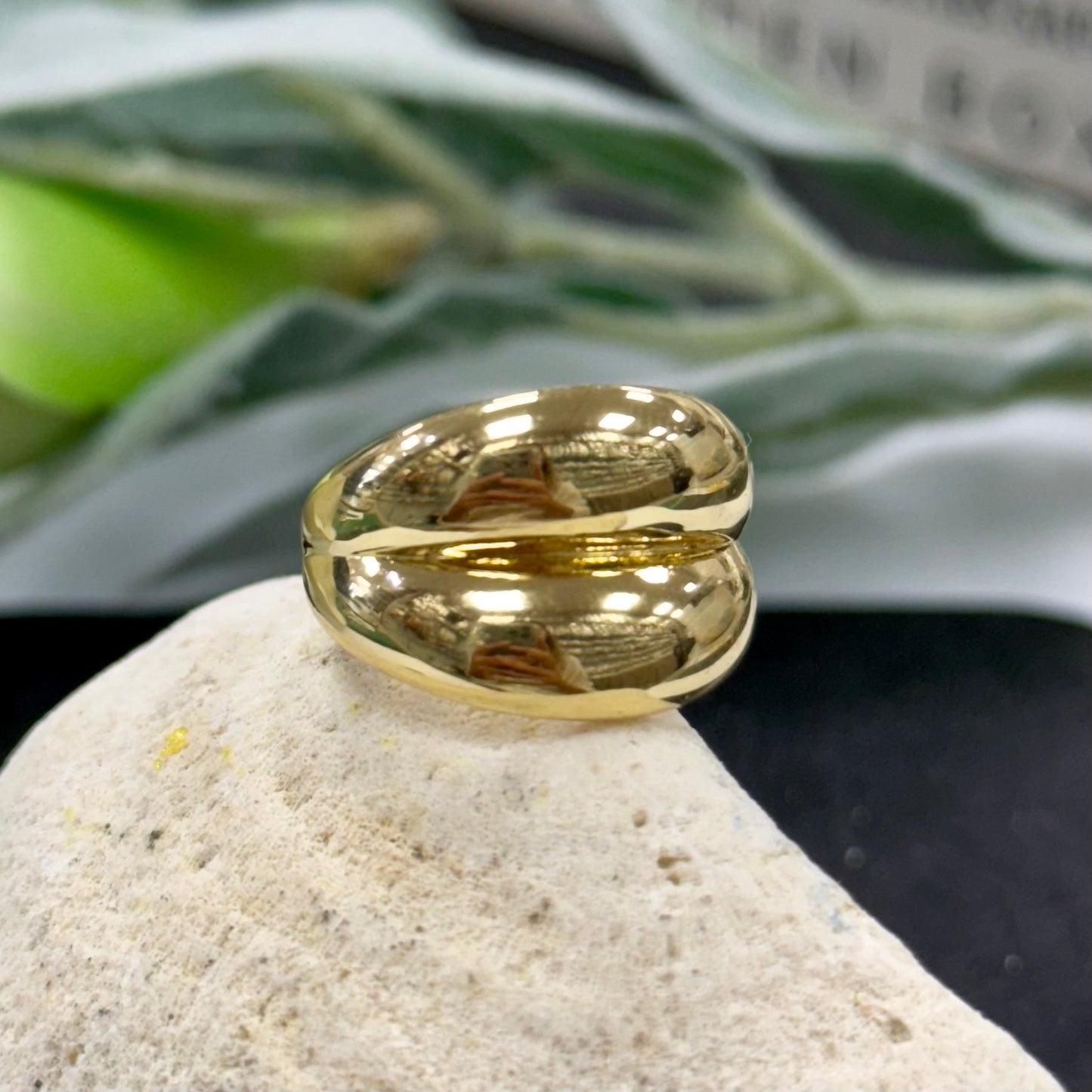 Double Bold Gold Ring