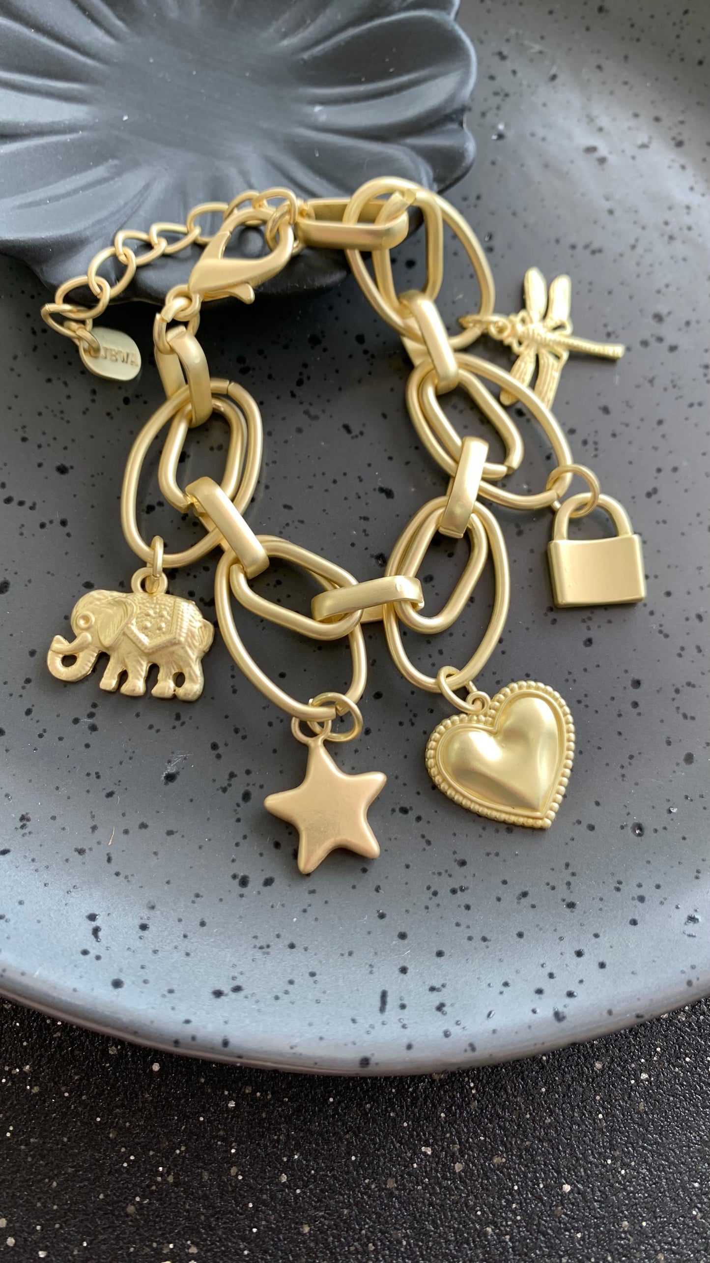 Gold Charms Bracelet