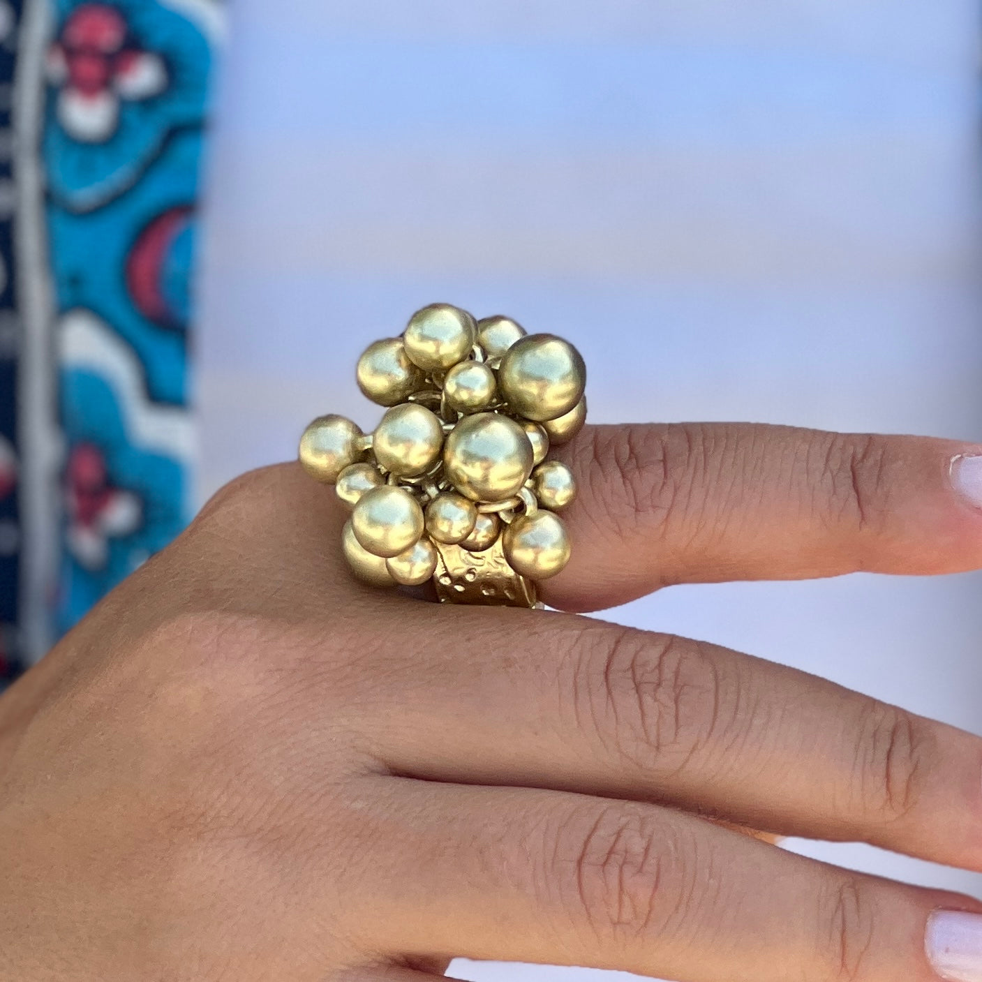 Mix Balls Gold Ring