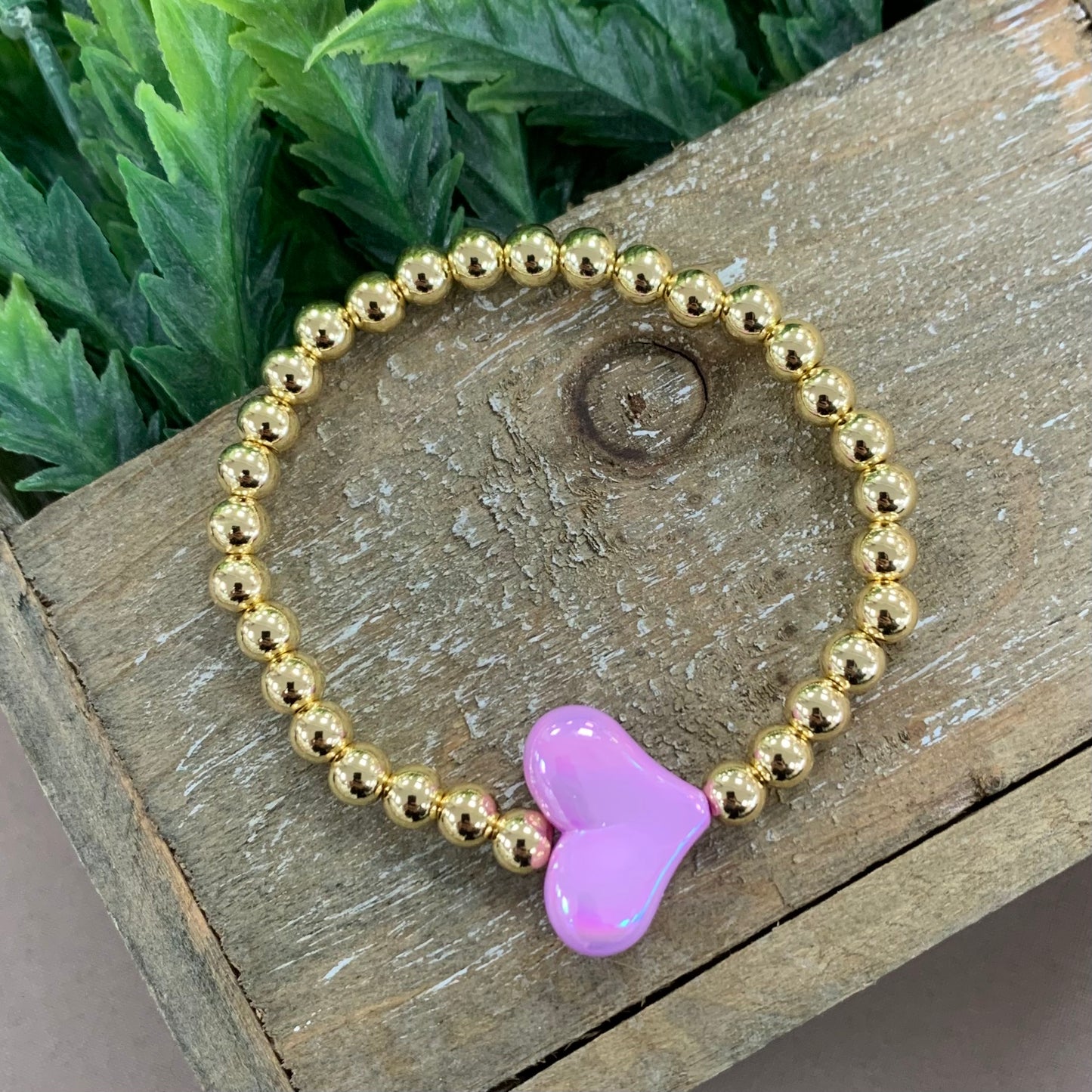 Janjan Purple Heart Bracelet