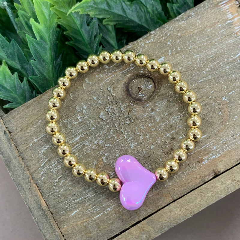 Janjan Purple Heart Bracelet