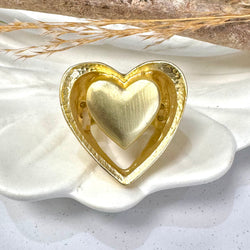 Frame Heart Gold Ring